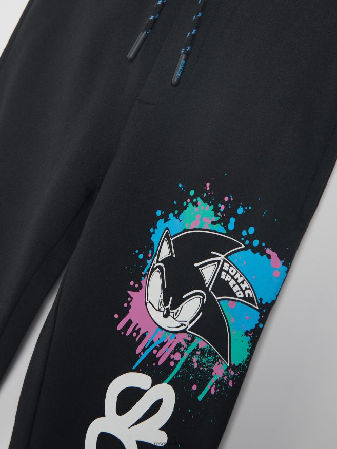 Reserved Boys Sonic Joggers P6H08T2215 Apparel Black