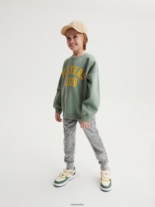 Reserved Boys Sweat Biker Joggers P6H08T2104 Apparel Light Grey