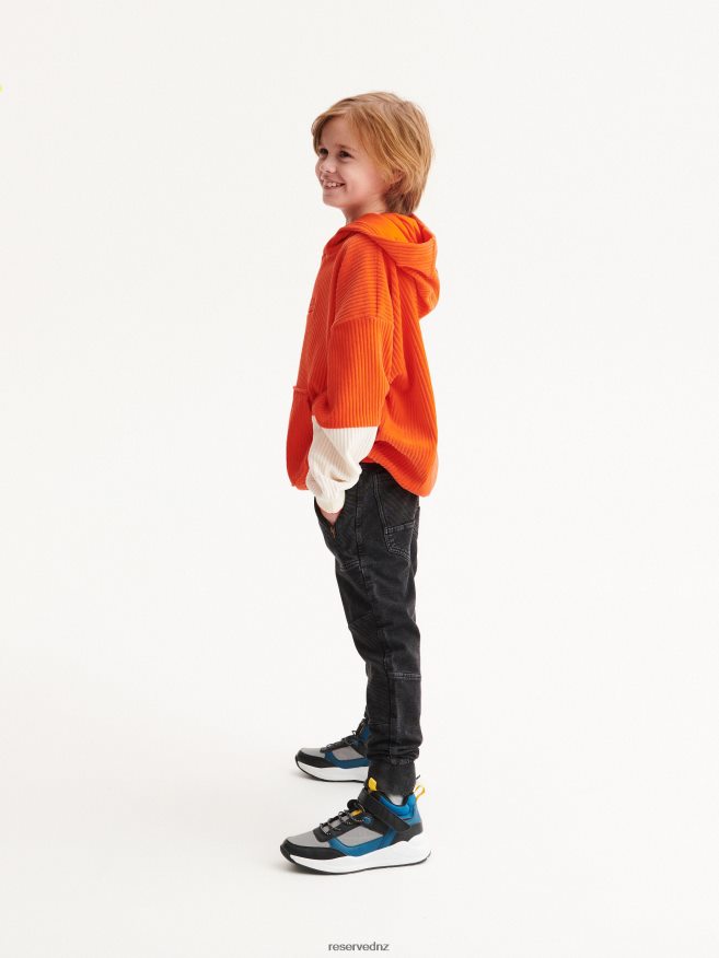 Reserved Boys Sweat Biker Joggers P6H08T2177 Apparel Black