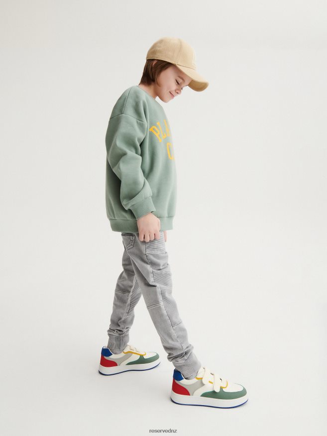 Reserved Boys Sweat Biker Joggers P6H08T2184 Apparel Light Grey