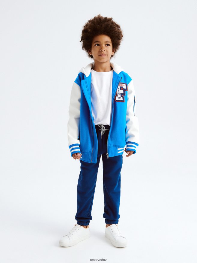 Reserved Boys Sweatpants With Patch P6H08T2099 Apparel Navy