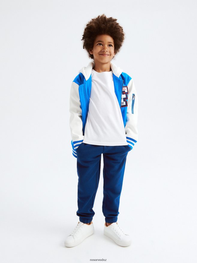 Reserved Boys Sweatpants With Patch P6H08T2099 Apparel Navy