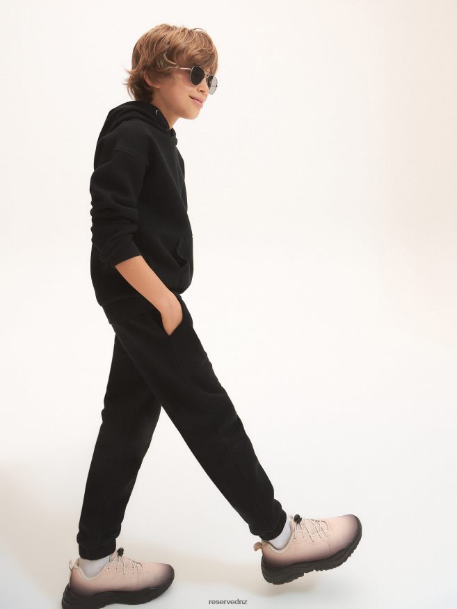 Reserved Boys Sweatpants With Patch P6H08T2165 Apparel Black