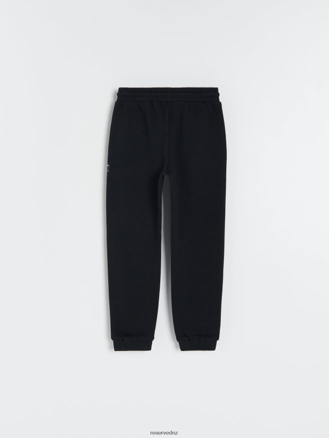 Reserved Boys Sweatpants With Patch P6H08T2165 Apparel Black