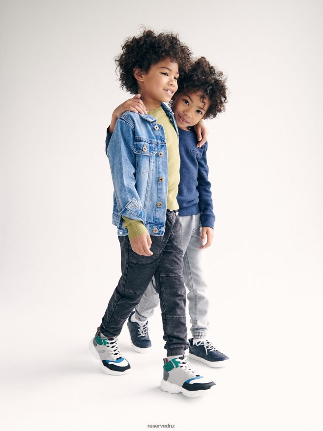 Reserved Boys Sweatpants With Wash Effect P6H08T2139 Apparel Black