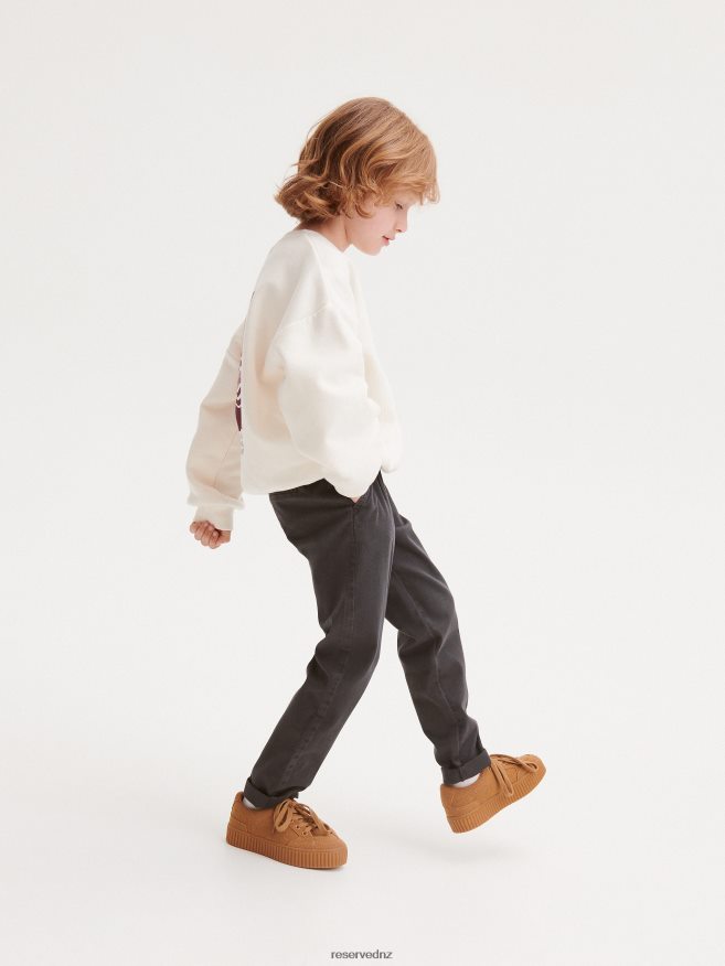 Reserved Boys Trousers P6H08T2037 Apparel Dark Grey