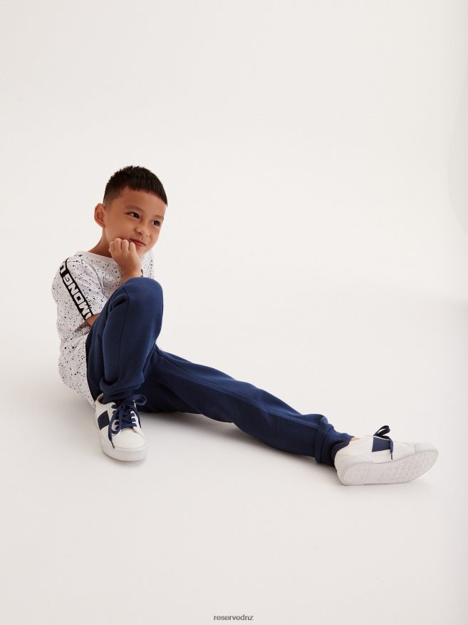 Reserved Boys Zipper Sweatpants P6H08T2043 Apparel Navy