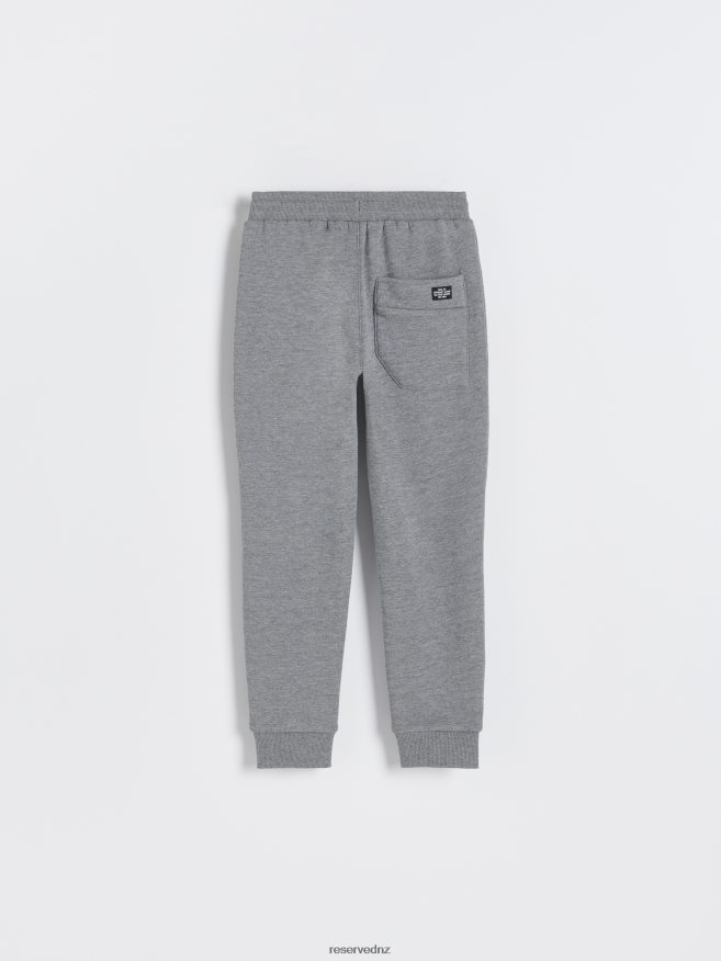 Reserved Boys Zipper Sweatpants P6H08T2071 Apparel Dark Grey