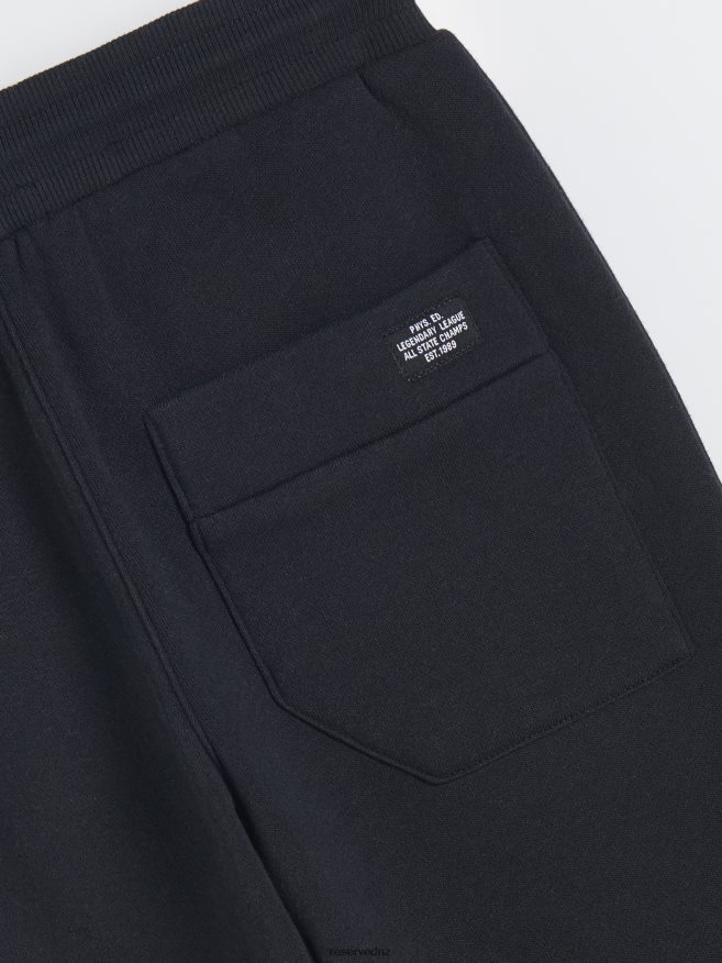 Reserved Boys Zipper Sweatpants P6H08T2119 Apparel Black