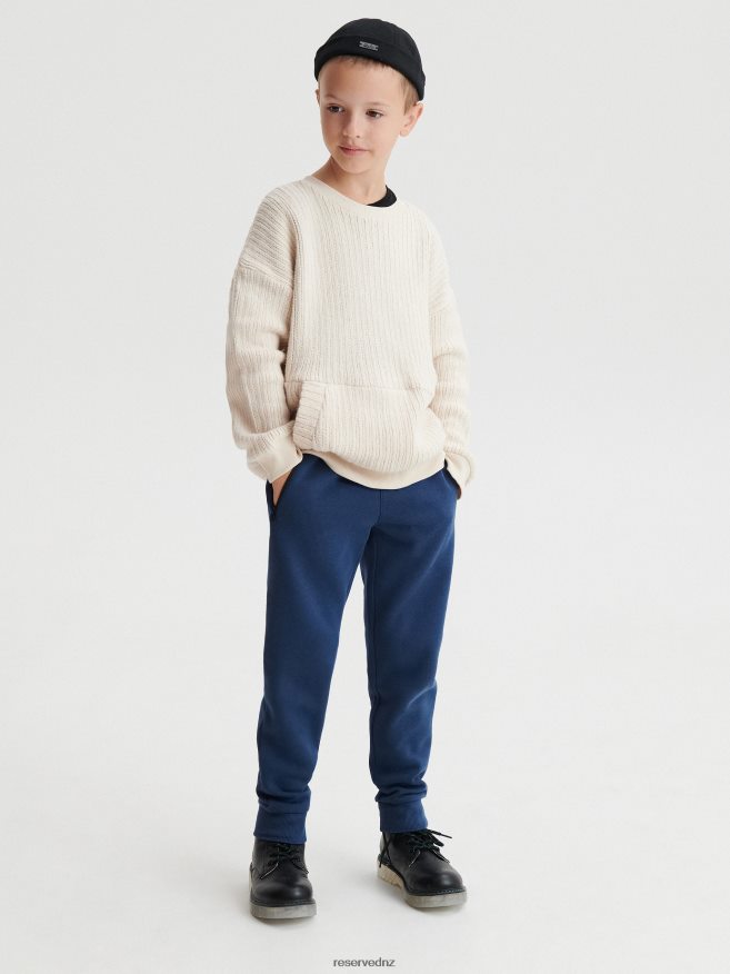Reserved Boys Zipper Sweatpants P6H08T2173 Apparel Navy