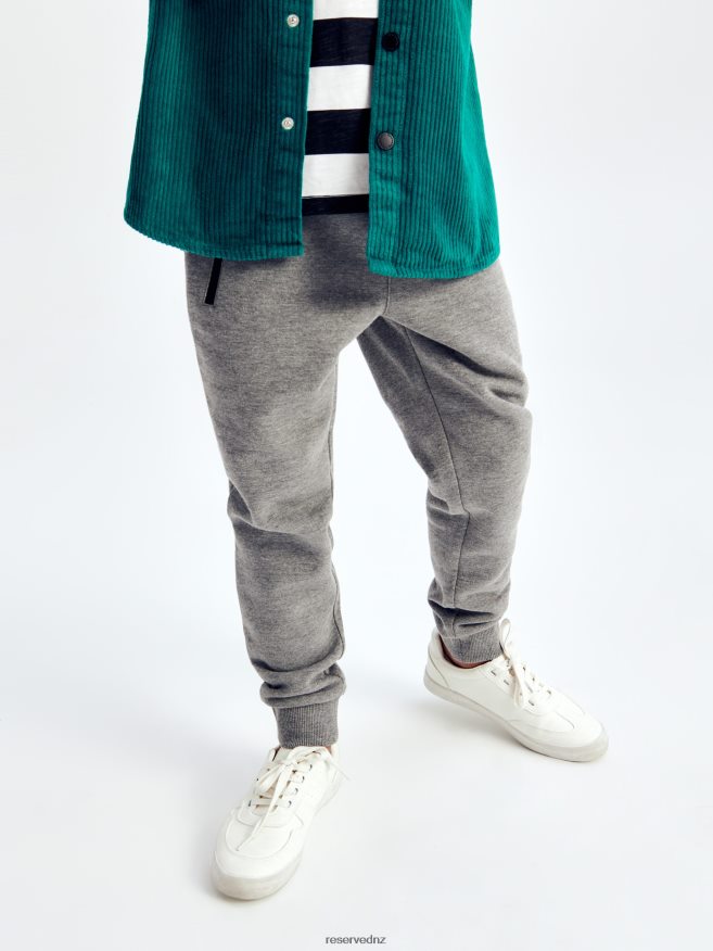 Reserved Boys Zipper Sweatpants P6H08T2178 Apparel Dark Grey