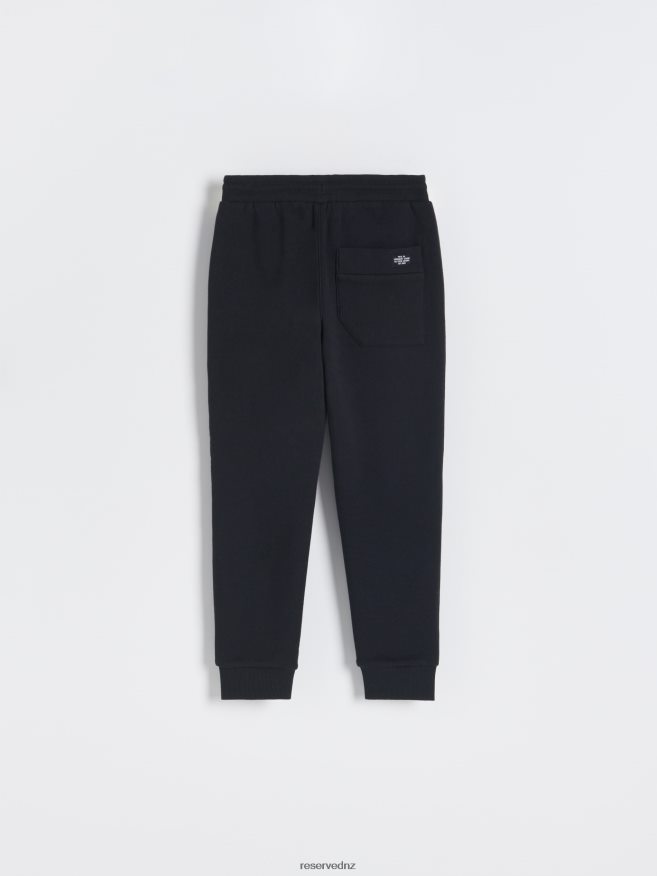 Reserved Boys Zipper Sweatpants P6H08T2190 Apparel Black