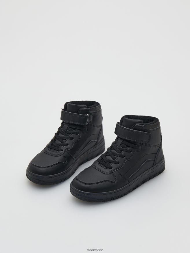 Reserved Boys High Ankle Sneakers P6H08T2133 Shoes Black