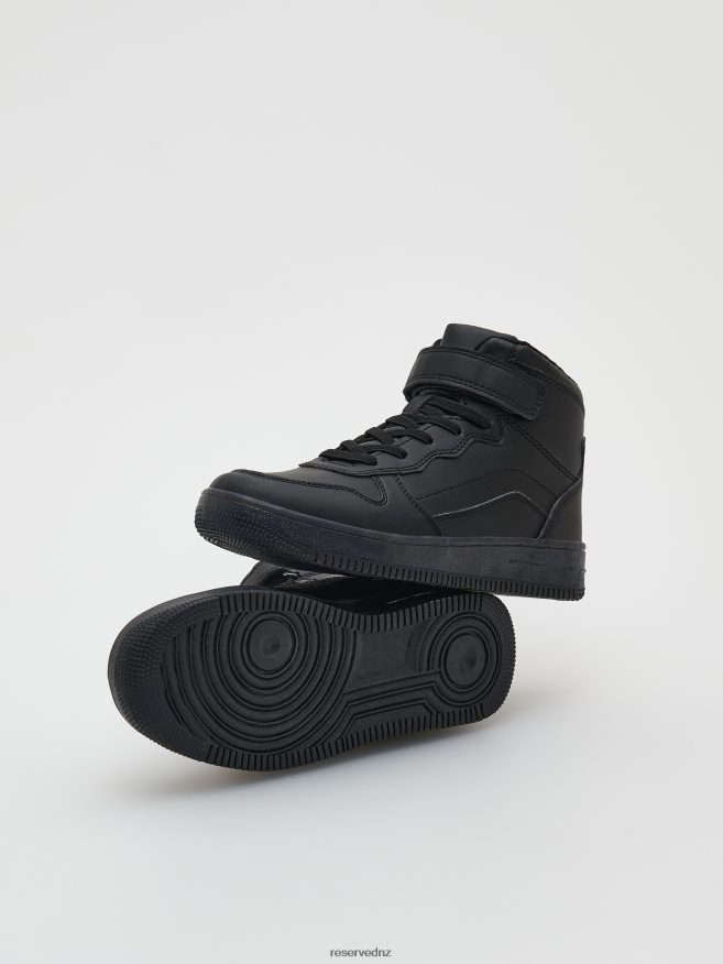 Reserved Boys High Ankle Sneakers P6H08T2133 Shoes Black
