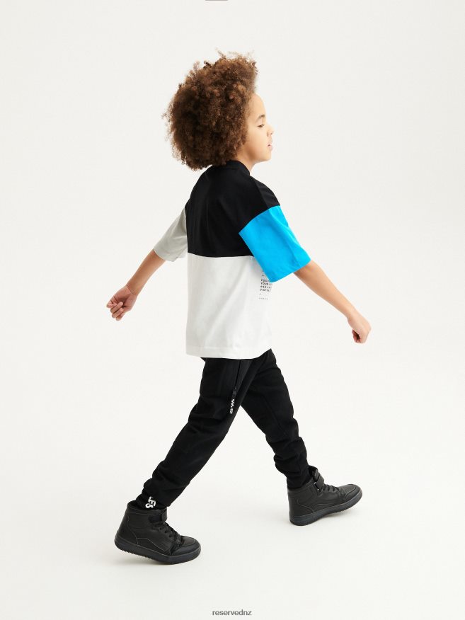 Reserved Boys High Ankle Sneakers P6H08T2133 Shoes Black