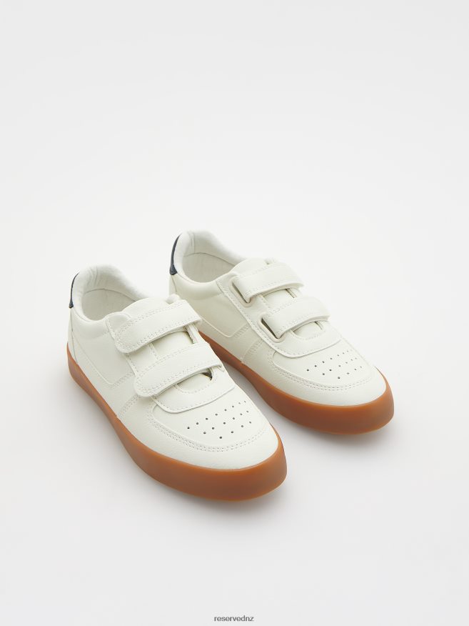 Reserved Boys Sneakers With Velcro Fastening P6H08T2062 Shoes White
