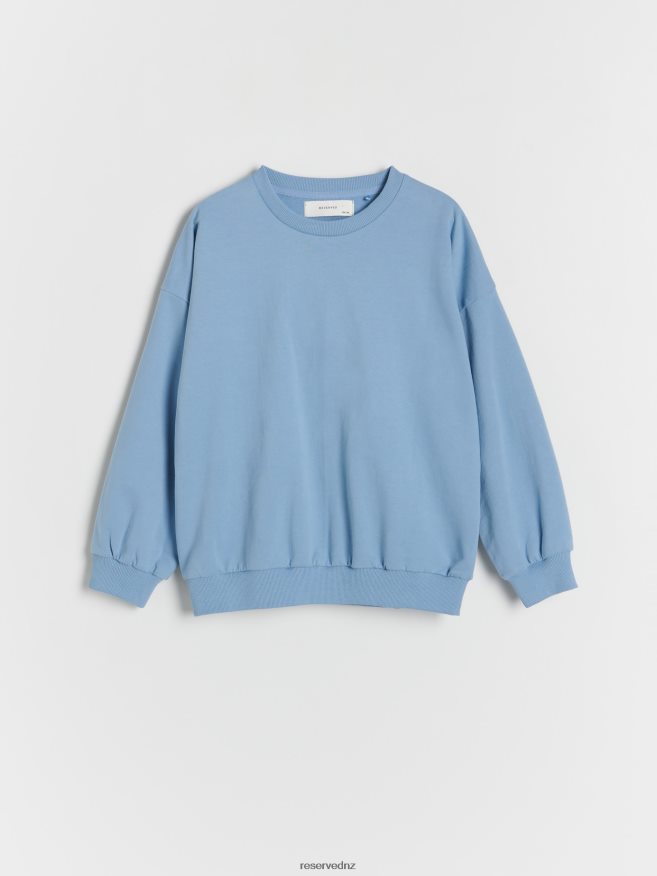 Reserved Boys Basic Plain Sweatshirt P6H08T2014 Apparel Blue