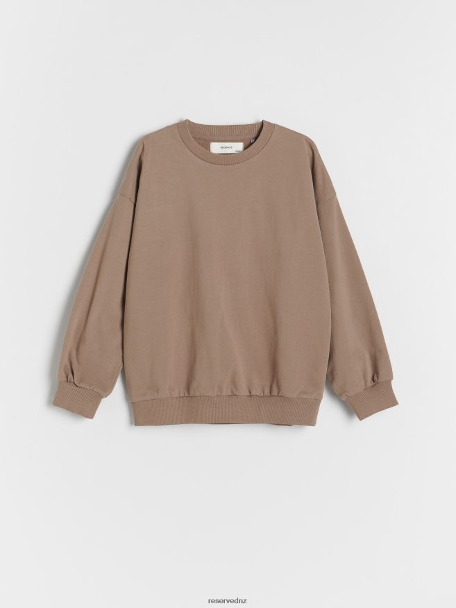 Reserved Boys Basic Plain Sweatshirt P6H08T2036 Apparel Brown