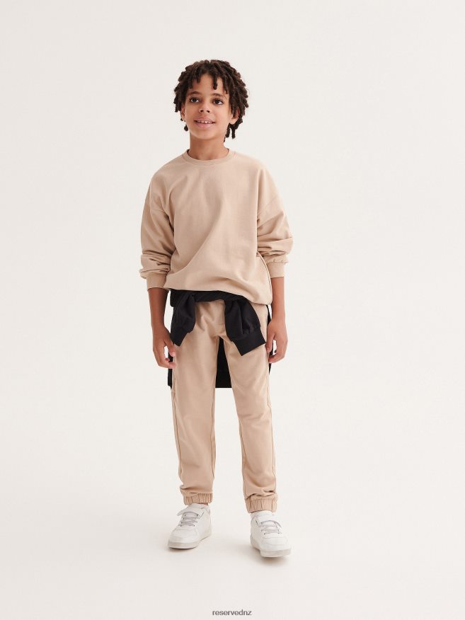 Reserved Boys Basic Plain Sweatshirt P6H08T2040 Apparel Beige