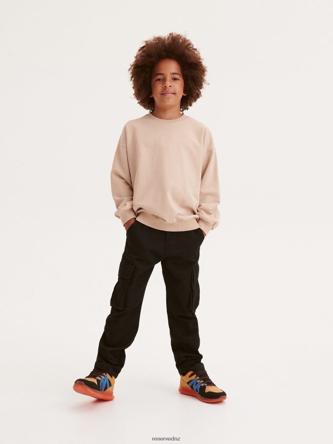 Reserved Boys Basic Plain Sweatshirt P6H08T2040 Apparel Beige