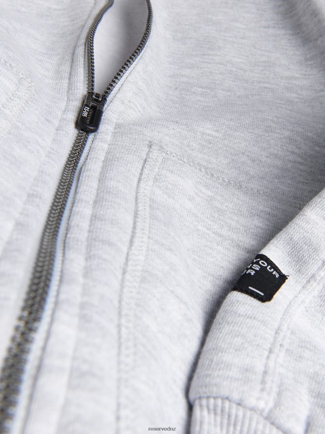 Reserved Boys Cotton Hoodie P6H08T2061 Apparel Light Grey