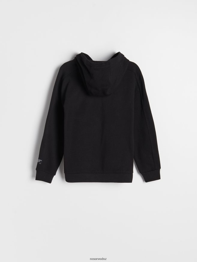 Reserved Boys Cotton Hoodie P6H08T2080 Apparel Black