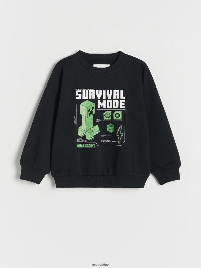 Reserved Boys Jogging Top P6H08T2069 Apparel Black