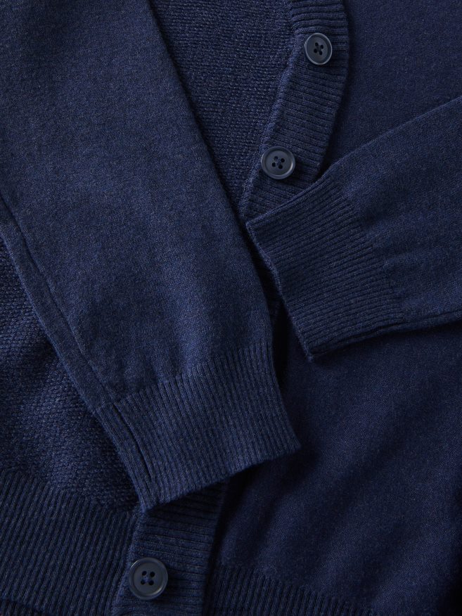 Reserved Boys Melange Cardigan P6H08T2097 Apparel Steel Blue