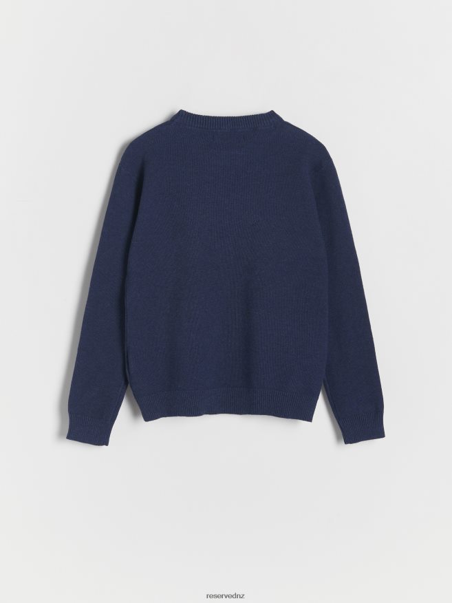 Reserved Boys Melange Jumper P6H08T2130 Apparel Steel Blue