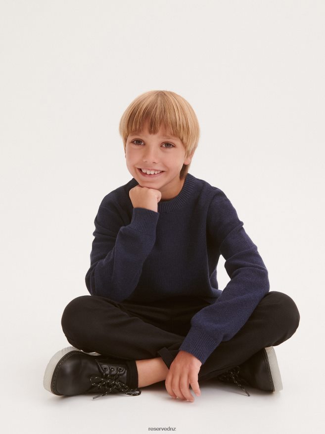 Reserved Boys Melange Jumper P6H08T2130 Apparel Steel Blue