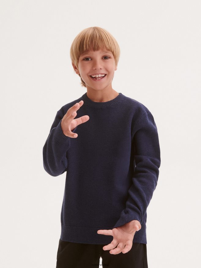 Reserved Boys Melange Jumper P6H08T2130 Apparel Steel Blue