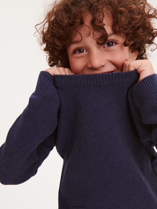 Reserved Boys Melange Jumper P6H08T2130 Apparel Steel Blue