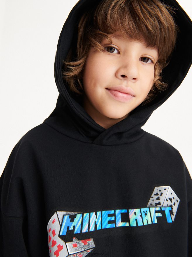 Reserved Boys Minecraft Hoodie P6H08T2121 Apparel Black