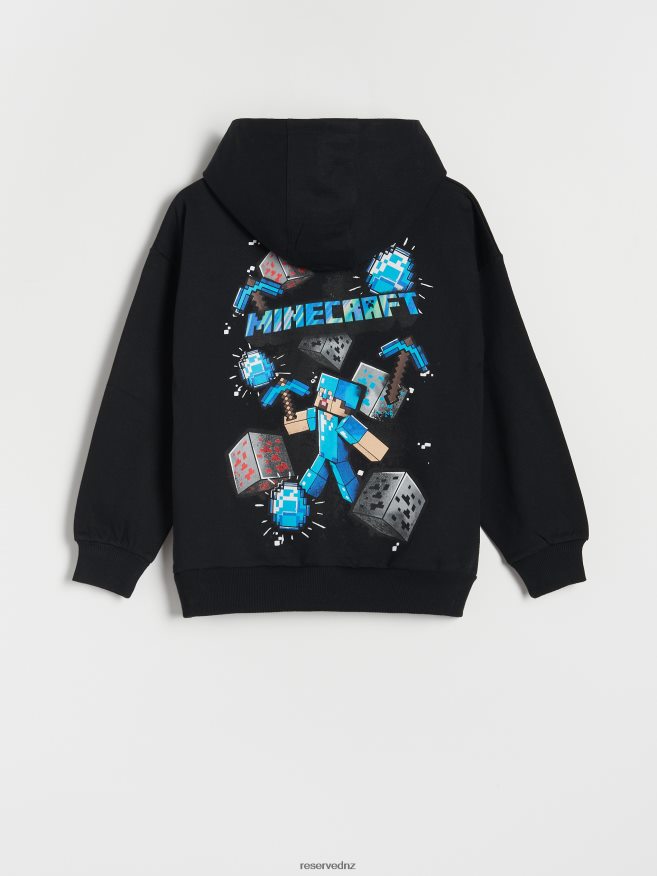 Reserved Boys Minecraft Hoodie P6H08T2121 Apparel Black