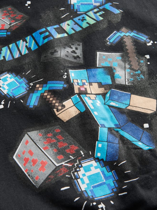 Reserved Boys Minecraft Hoodie P6H08T2121 Apparel Black