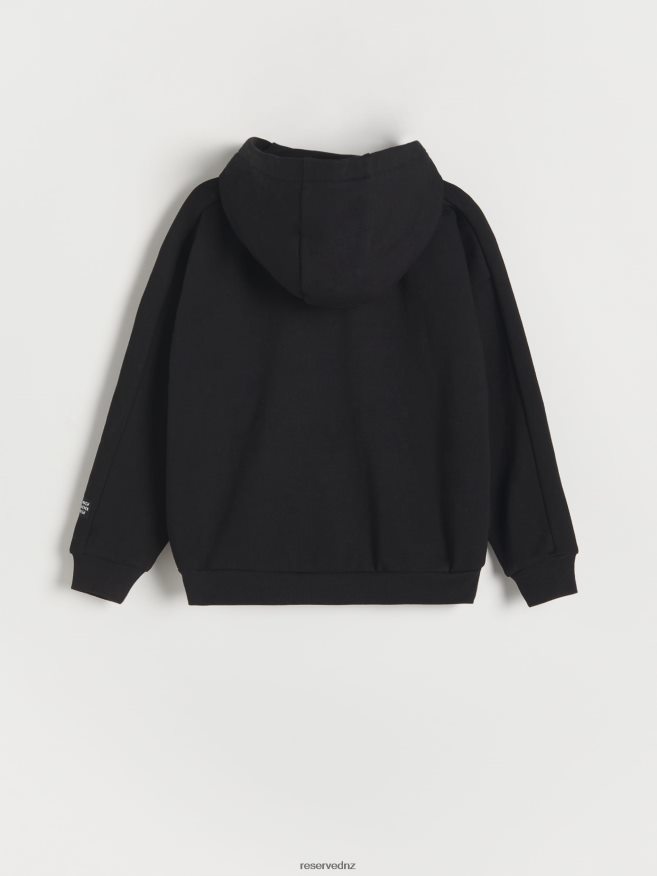 Reserved Boys Oversized Hoodie P6H08T2027 Apparel Black