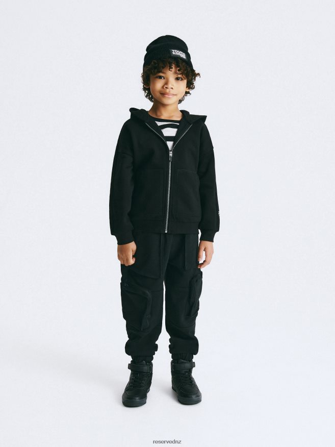 Reserved Boys Oversized Hoodie P6H08T2027 Apparel Black