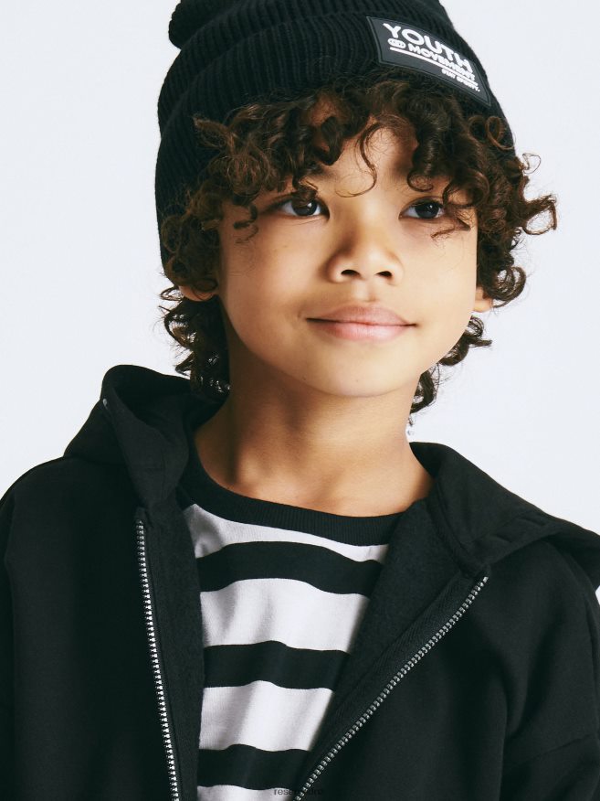 Reserved Boys Oversized Hoodie P6H08T2027 Apparel Black