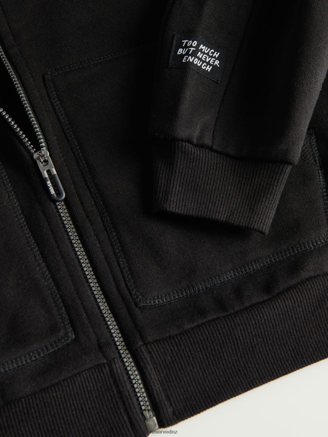 Reserved Boys Oversized Hoodie P6H08T2027 Apparel Black