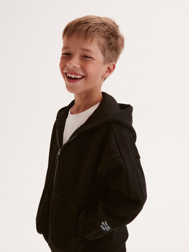 Reserved Boys Oversized Hoodie P6H08T2027 Apparel Black