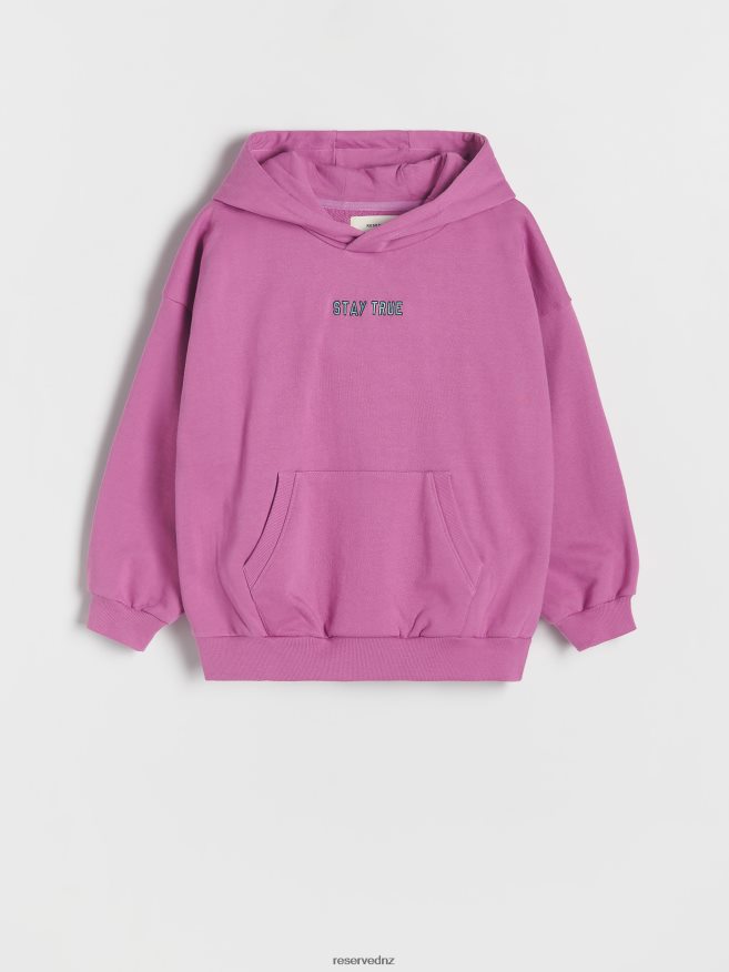 Reserved Boys Oversized Hoodie P6H08T2219 Apparel Orchid