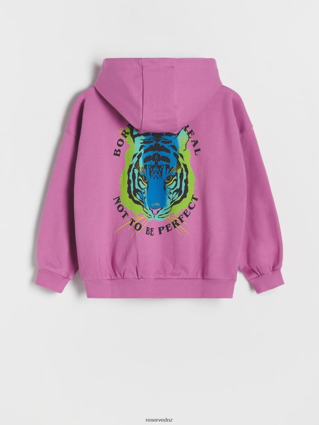 Reserved Boys Oversized Hoodie P6H08T2219 Apparel Orchid