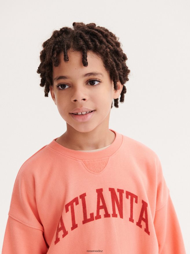 Reserved Boys Oversized Sweatshirt P6H08T2129 Apparel Peach