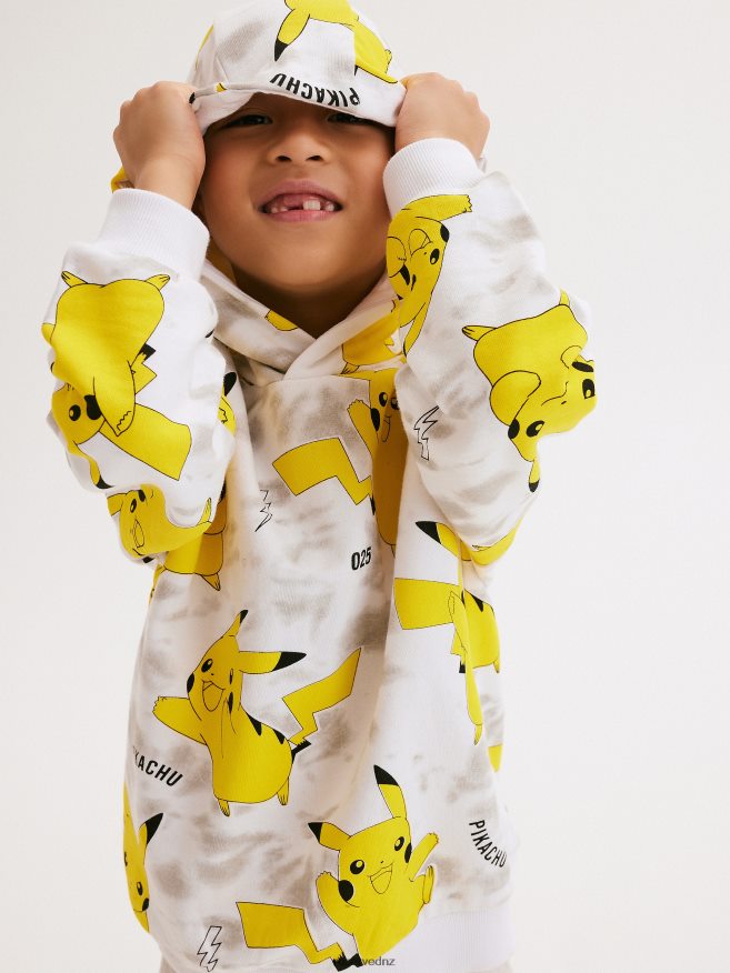 Reserved Boys Pokemon Hoodie P6H08T2054 Apparel White