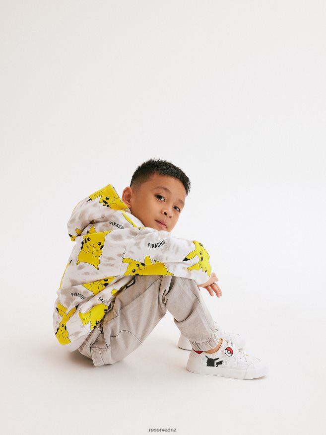 Reserved Boys Pokemon Hoodie P6H08T2054 Apparel White