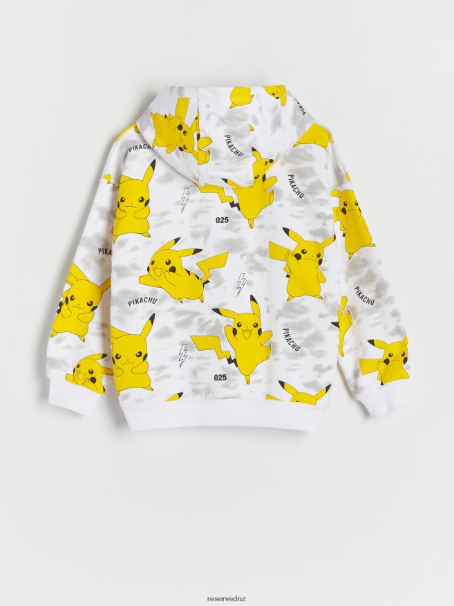 Reserved Boys Pokemon Hoodie P6H08T2054 Apparel White