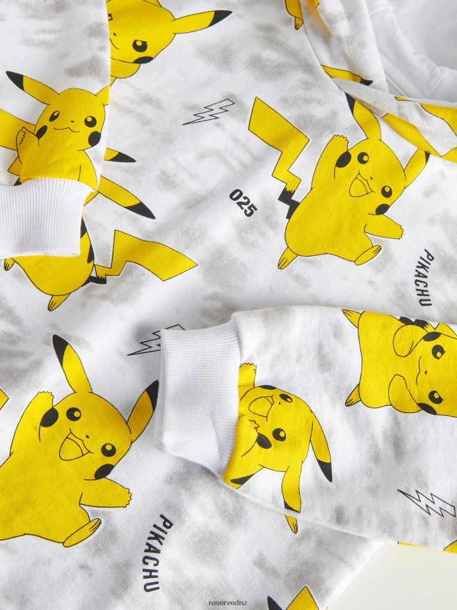 Reserved Boys Pokemon Hoodie P6H08T2054 Apparel White