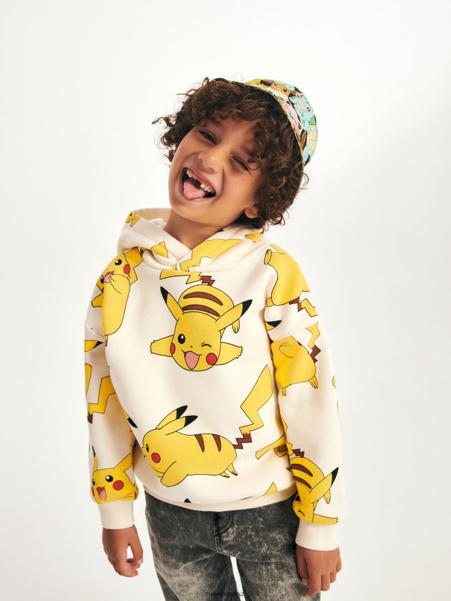 Reserved Boys Pokemon Hoodie P6H08T2142 Apparel White