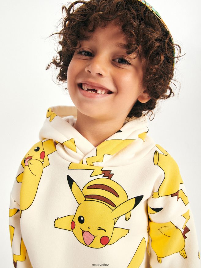 Reserved Boys Pokemon Hoodie P6H08T2142 Apparel White