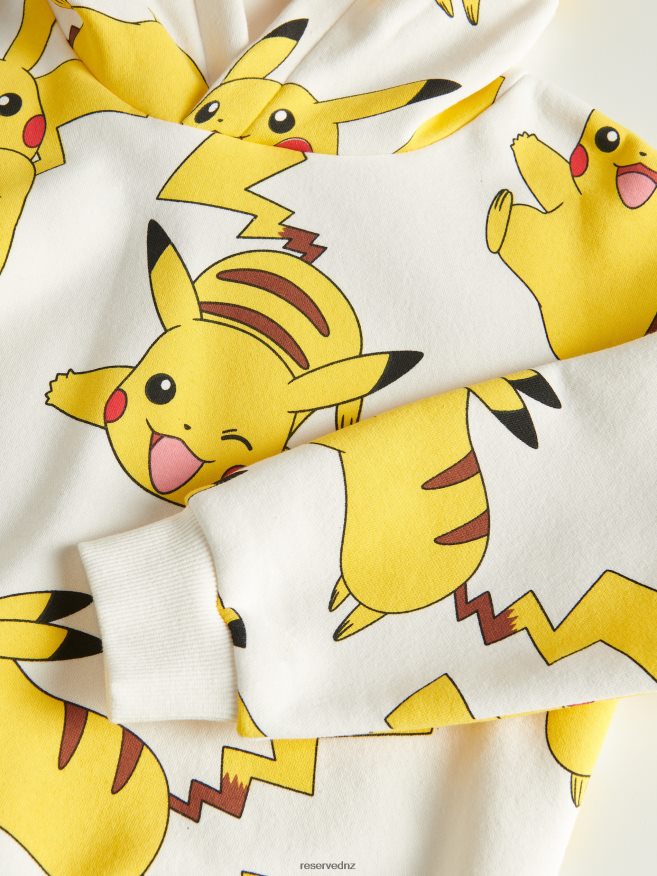 Reserved Boys Pokemon Hoodie P6H08T2142 Apparel White